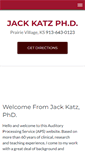 Mobile Screenshot of jackkatzphd.com